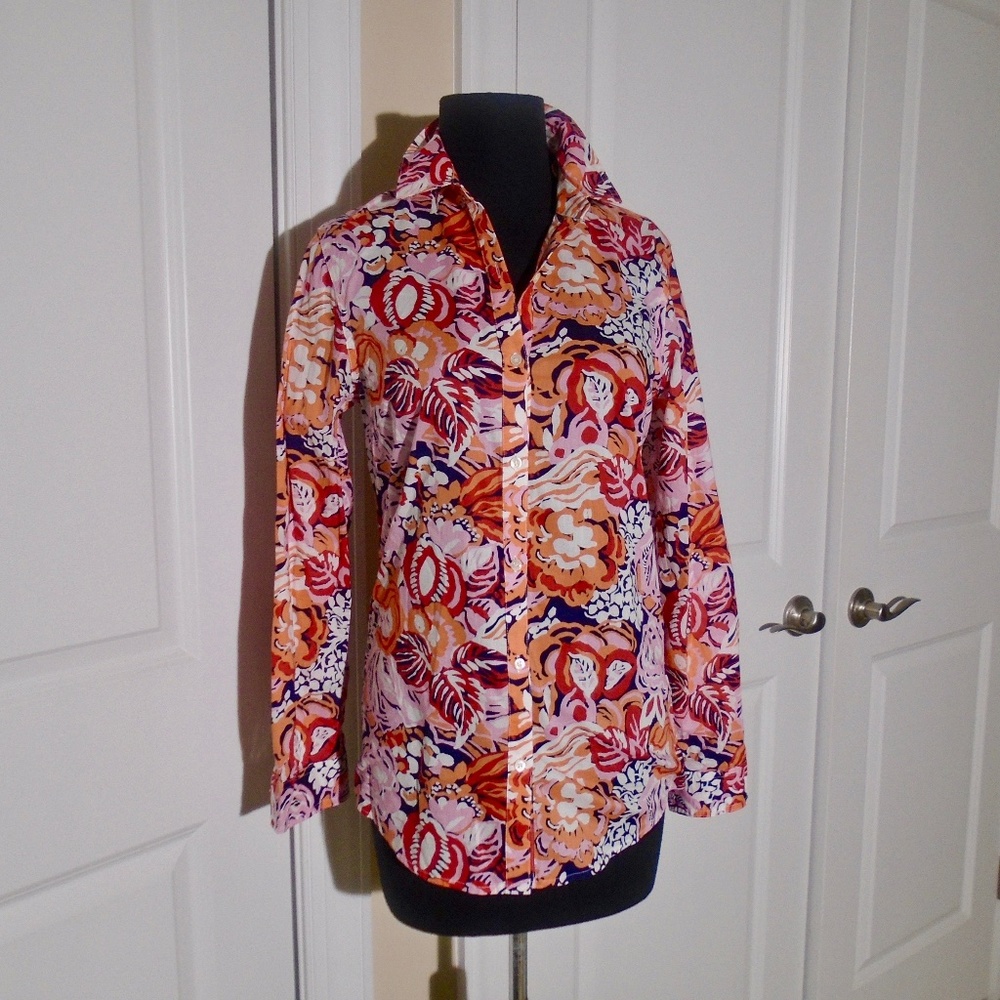 J.McLAUGHLIN NWOT Floral Print Lois Blouse
